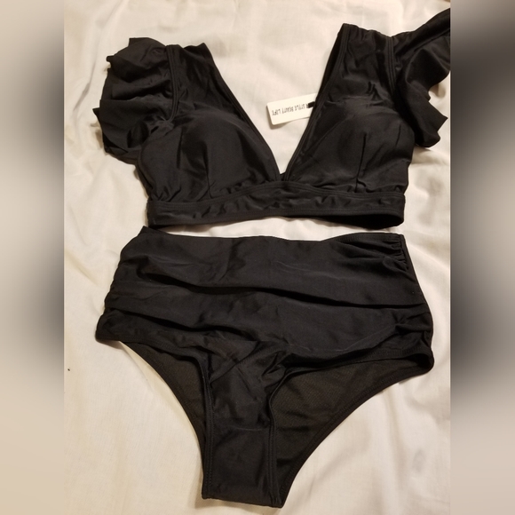 Awesome sexy high waisted padded removable bra top flirty bathing swim s… - Picture 2 of 8